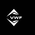 VWF abstract technology logo design on Black background. VWF creative initials letter logo concept Royalty Free Stock Photo
