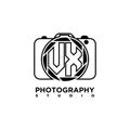 VX Letter Photograph Camera Style