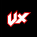 VX logo design, initial VX letter design with sci-fi style. VX logo for game, esport, Technology, Digital, Community or Business.