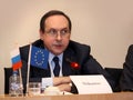 Vyacheslav NIKONOV during the european forum in Eu Royalty Free Stock Photo