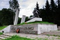 Memorial to militiamen-Baumans, the city of Vyazma, Smolensk region Royalty Free Stock Photo