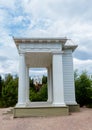 Monrepos Park, view of the Ludwigsburg Chapel and the Temple of Neptune