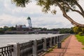 Vyborg Castle and Petrovsky Bridge in Vyborg