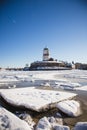 Vyborg castle winter Royalty Free Stock Photo