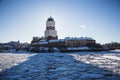 Vyborg castle winter Royalty Free Stock Photo