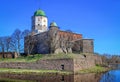 Scenic view of the Vyborg castle Royalty Free Stock Photo