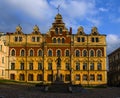 Vyborg. Preserved features of the medieval city. St. Olaf`s castle, market square, houses and towers, water and stone ...