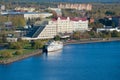 View of `Druzhba` Friendship hotel, Vyborg