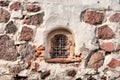 Vyborg. Russia. The wall and a window of the former church of St. Hyacinthus Royalty Free Stock Photo