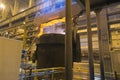 Vyksa, Russia: 12.23.2018. Equipment in the steel smelting plant with the martin furnace. Industrial details of metallurgic