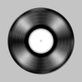 Vynil record realistic effect vector Royalty Free Stock Photo