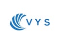 VYS letter logo design on white background. VYS creative circle letter logo Royalty Free Stock Photo