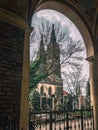 Vysehrad Necropolis in Prague Royalty Free Stock Photo