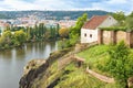 Ruins of Libuse`s Bath in Vysehrad, Prague