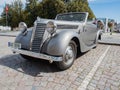 VYSOKE MYTO, CZECH REPUBLIC - Sept. 09. 2018. Historical car Praga Piccolo, 1938, exposed car on the square in Vysoke Myto.