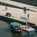 Vyton terminal in Prague. The cyclist, the sailor and the lonely drinker