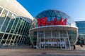 VÃÂ©lizy-Villacoublay, France - Nov 19, 2020: Main entrance of Westfield VÃÂ©lizy 2 regional shopping center.