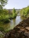 The VÃÂ©zÃÂ¨re river at Tursac in the Dordogne Royalty Free Stock Photo