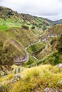 VÃÂ­a Flores, old road from Ambato to Guaranda Royalty Free Stock Photo