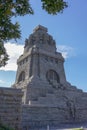 the vÃÂ¶lkerschlachtdenkmal in leipzig is an impressive building Royalty Free Stock Photo