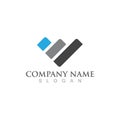 W Letter Logo Template Royalty Free Stock Photo