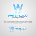 W Letter Water Brand Company Logo Design Template Royalty Free Stock Photo