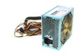 500W Power supply unit with cable and switch I O, green color for full ATX Tower case PC have big fan for cool ioslated on white