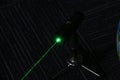 1W powerful green laser pointer Royalty Free Stock Photo