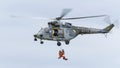 W-3A SOKOL Czech Air Force with rescue crew on a rope