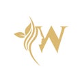 W Vector Logo Design of Cosmetic, Makeup, Female, Fashion, Medical, Spa, Business