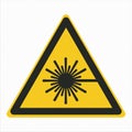 W004 ISO 7010 Registered safety signs Warnings Laser beam