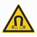 W006 ISO 7010 Registered safety signs Warnings Magnetic field