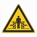 W019 ISO 7010 Registered safety signs Warnings Crushing