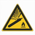W029 ISO 7010 Registered safety signs Warnings Pressurized cylinder
