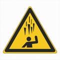 W039 ISO 7010 Registered safety signs Warnings Falling ice