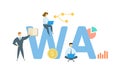 WA, With Average. Concept with keywords, people and icons. Flat vector illustration. Isolated on white.