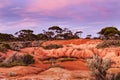 WA Balladonia Billabong sunset Royalty Free Stock Photo