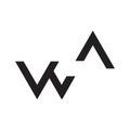 wa initial letter vector logo icon