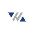 WA logo design, WA icon, sign