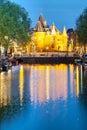 The Waag (Weigh house) in Amsterdam Royalty Free Stock Photo