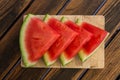 Waater melon slices Royalty Free Stock Photo