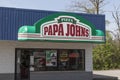 Papa John`s Take-Out Pizza Restaurant. Papa John`s is the third largest take-out and pizza delivery chain in the world Royalty Free Stock Photo