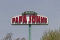 Papa John`s Take-Out Pizza Restaurant. Papa John`s is the third largest take-out and pizza delivery chain in the world