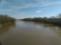 Wabash river in downtown Lafayette Indiana