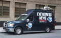 WABC Channel 7 Eyewitness news van near terror attack crime scene in lower Manhattan in New York.