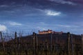 Wachau Abbey of Goettweig with surrounding vineyard Royalty Free Stock Photo