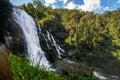 Wachirathan Falls Waterfall in Chang Mai Thailand Royalty Free Stock Photo