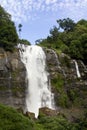 Wachirathan waterfall in chiangmai Thailand Royalty Free Stock Photo