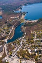 Wachusett Dam Aerial View Royalty Free Stock Photo