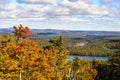 Wachusett Mountain autumn view Royalty Free Stock Photo